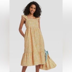Women's Ruffle Sleeveless Dress -
Universal Thread™ Yellow Floral